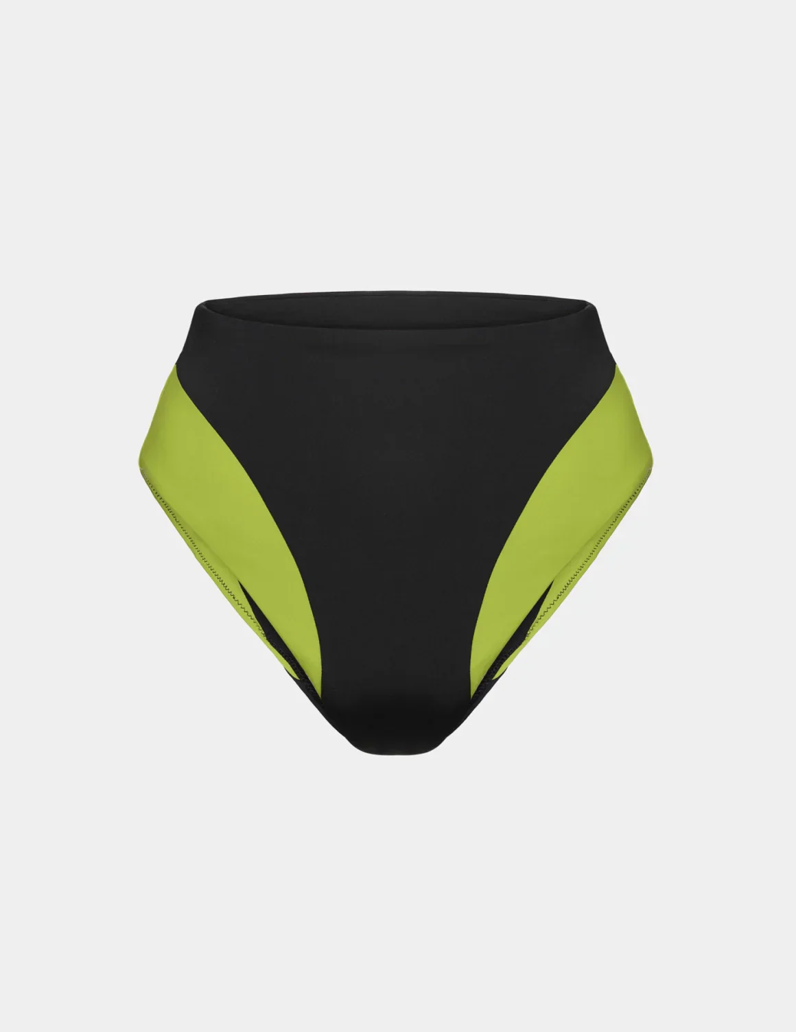 High Rise Bikini Swim Bottom - Color Block - Last Call - Image 4