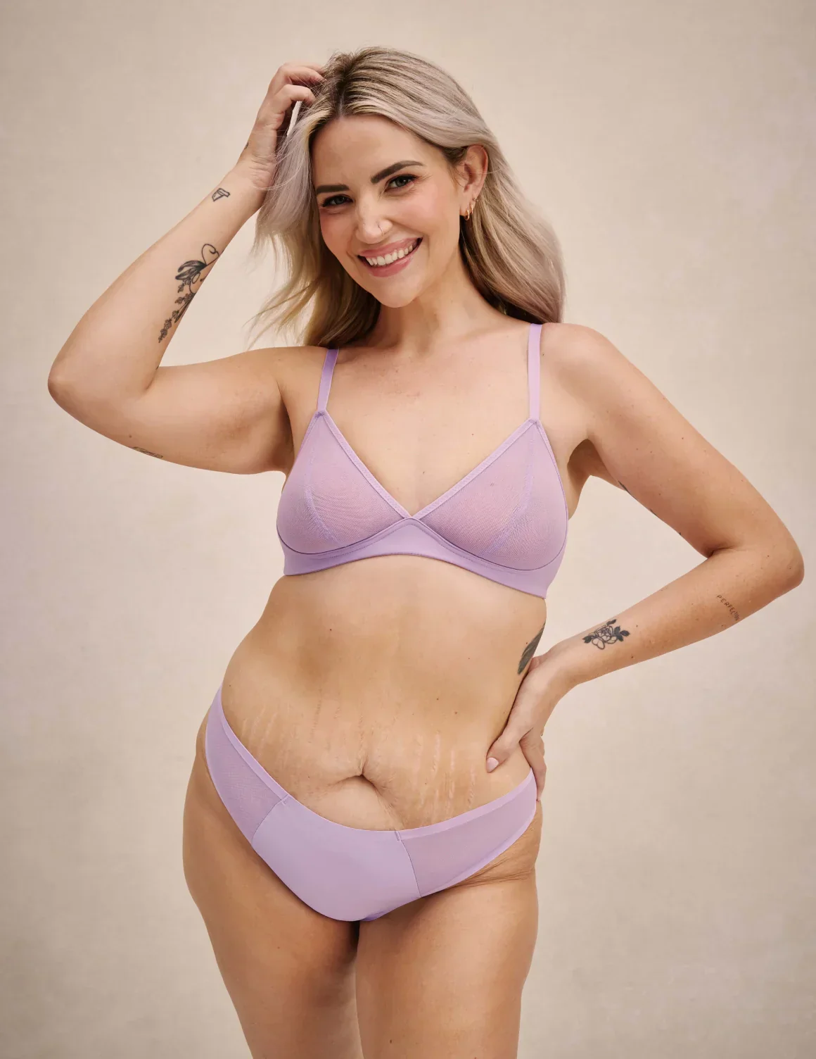 Mesh Deep V Bra - Image 37