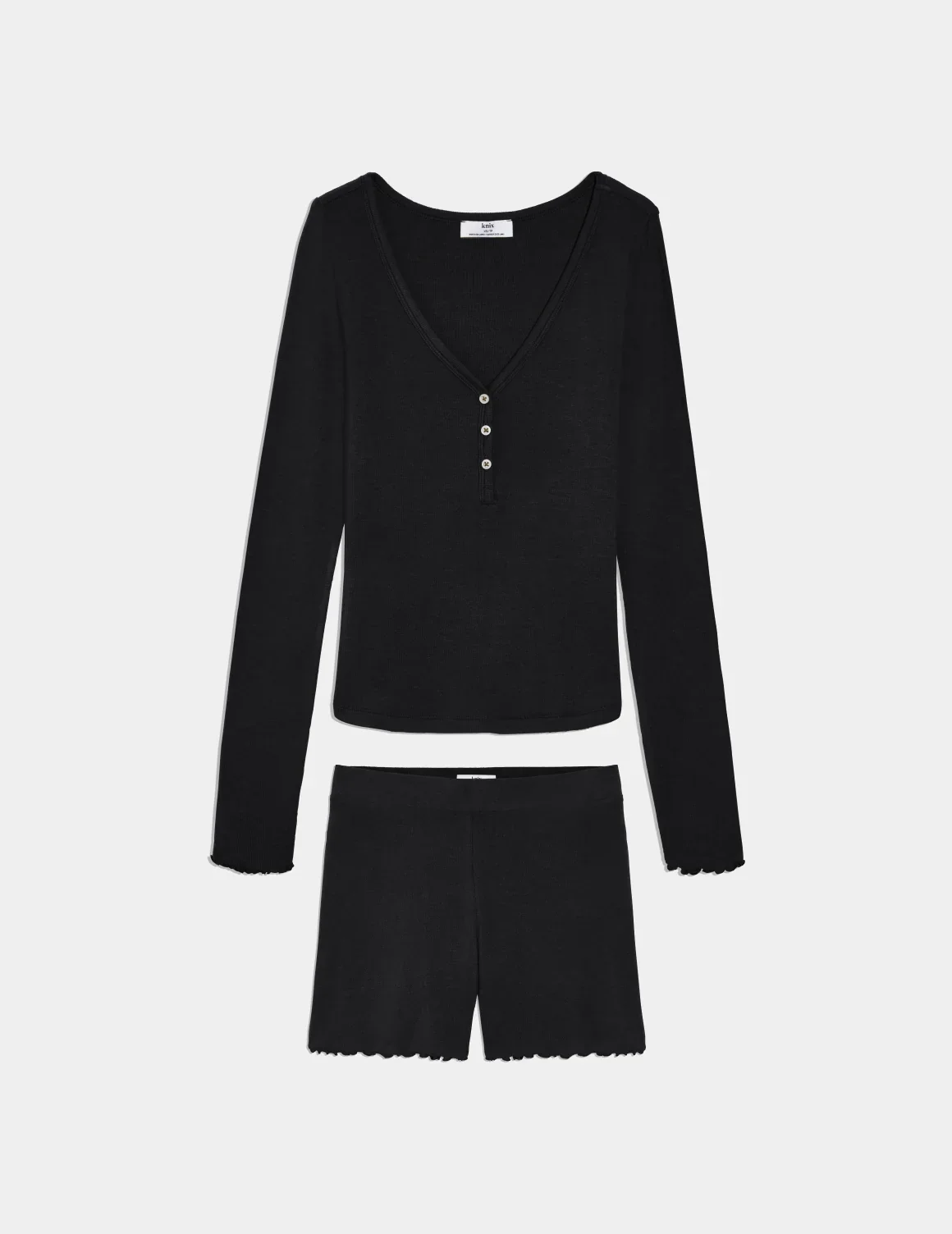 Modal Rib Henley Sleep Set - Image 12
