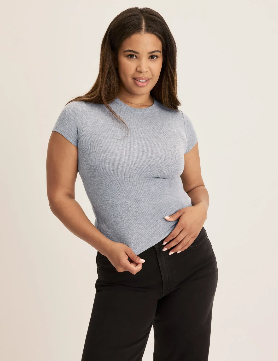 Modal Rib T-Shirt - Image 5