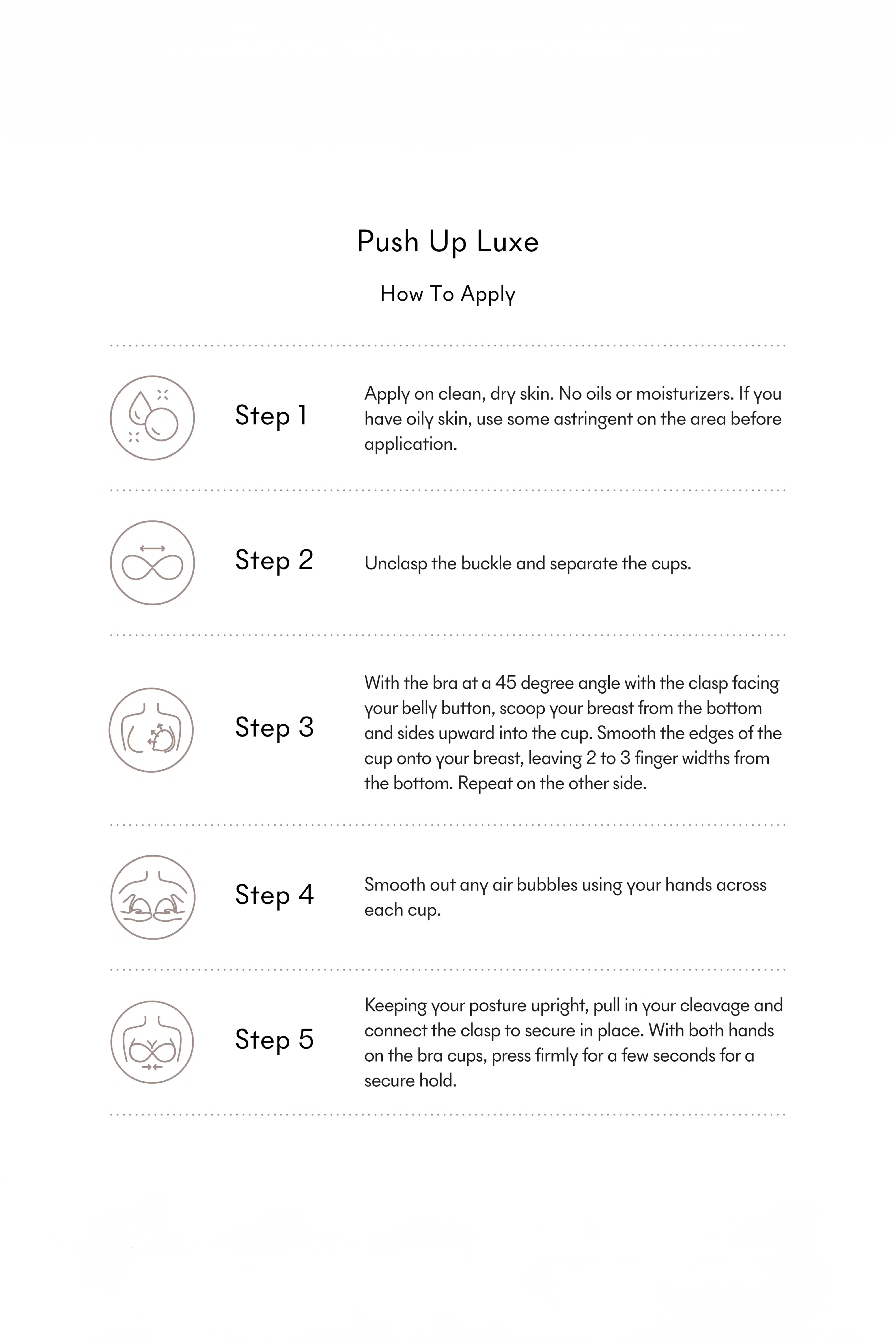Push-Up Luxe Adhesive Reusable Bra - Image 6