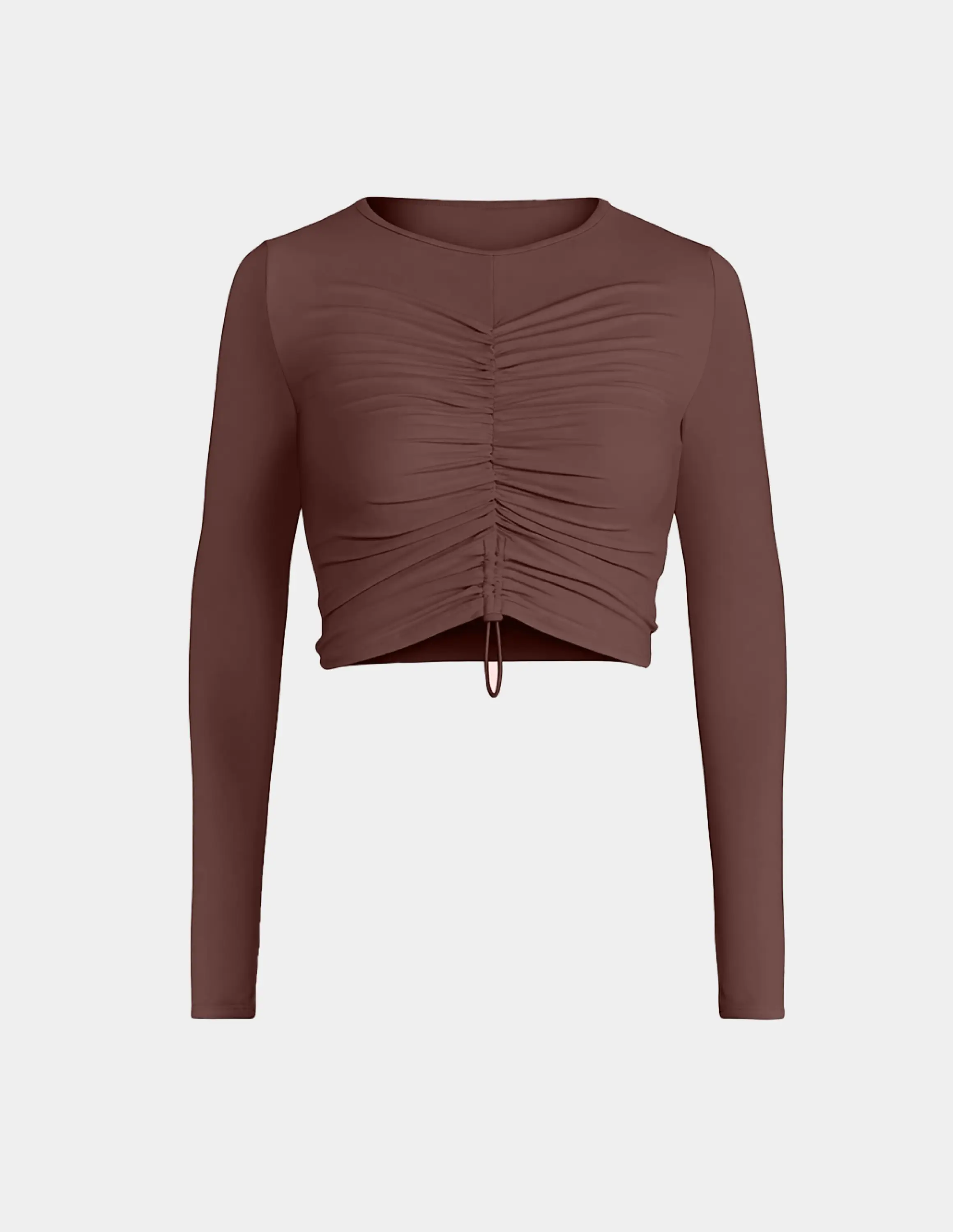 Ruched Long Sleeve Swim Top - Image 12