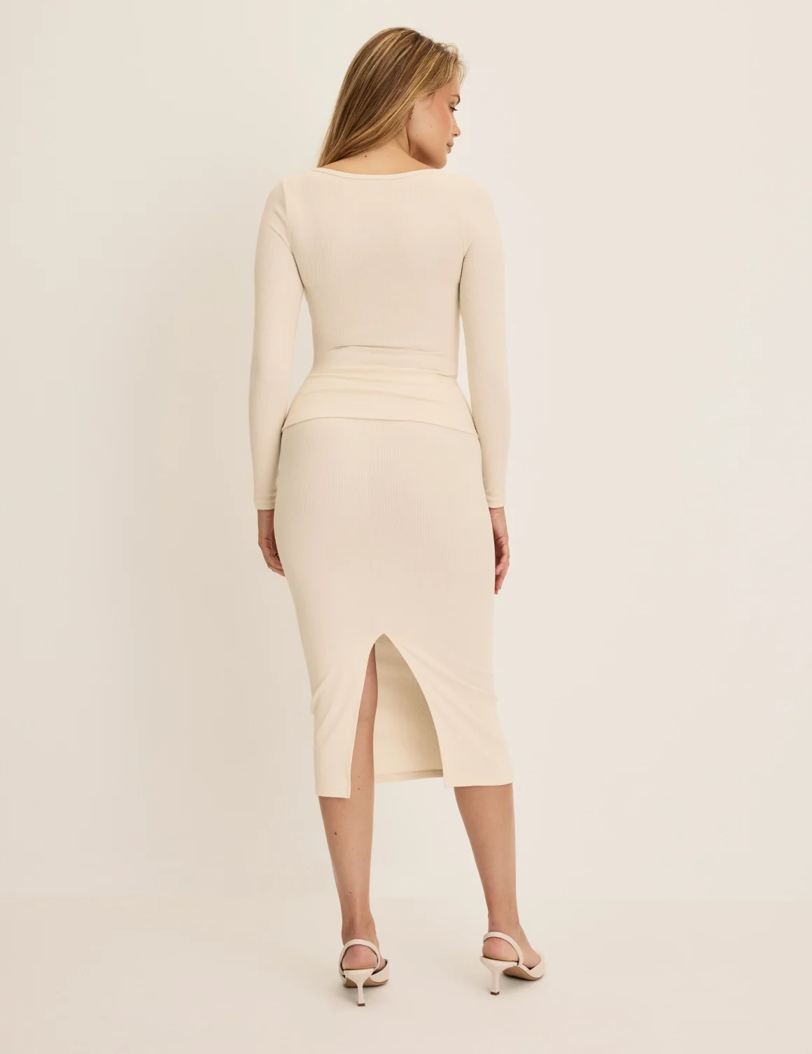 SculptRib™ Cotton Midi Pencil Skirt - Image 20