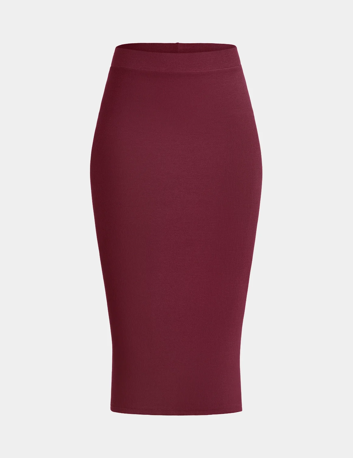 SculptRib™ Cotton Midi Pencil Skirt - Image 7
