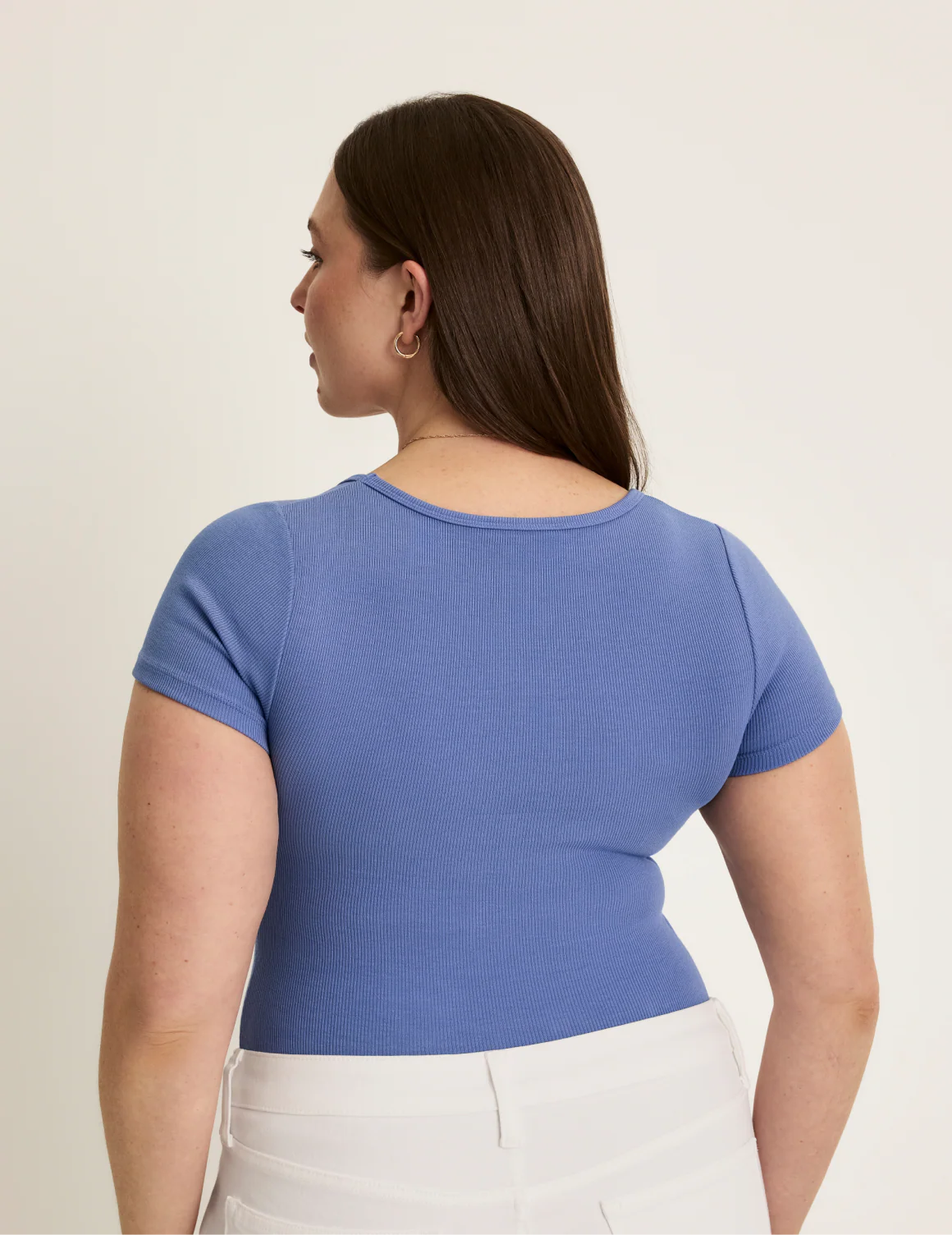 SculptRib™ Cotton Scoop Neck T-Shirt - Image 11