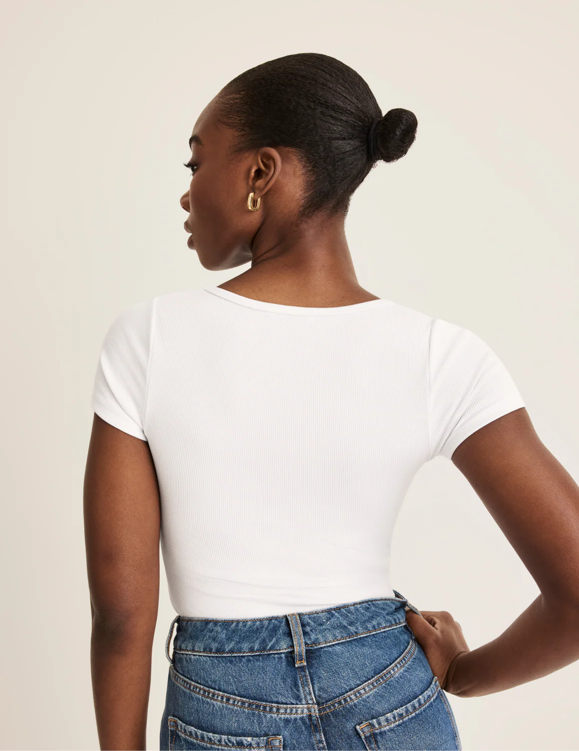 SculptRib™ Cotton Scoop Neck T-Shirt - Image 15