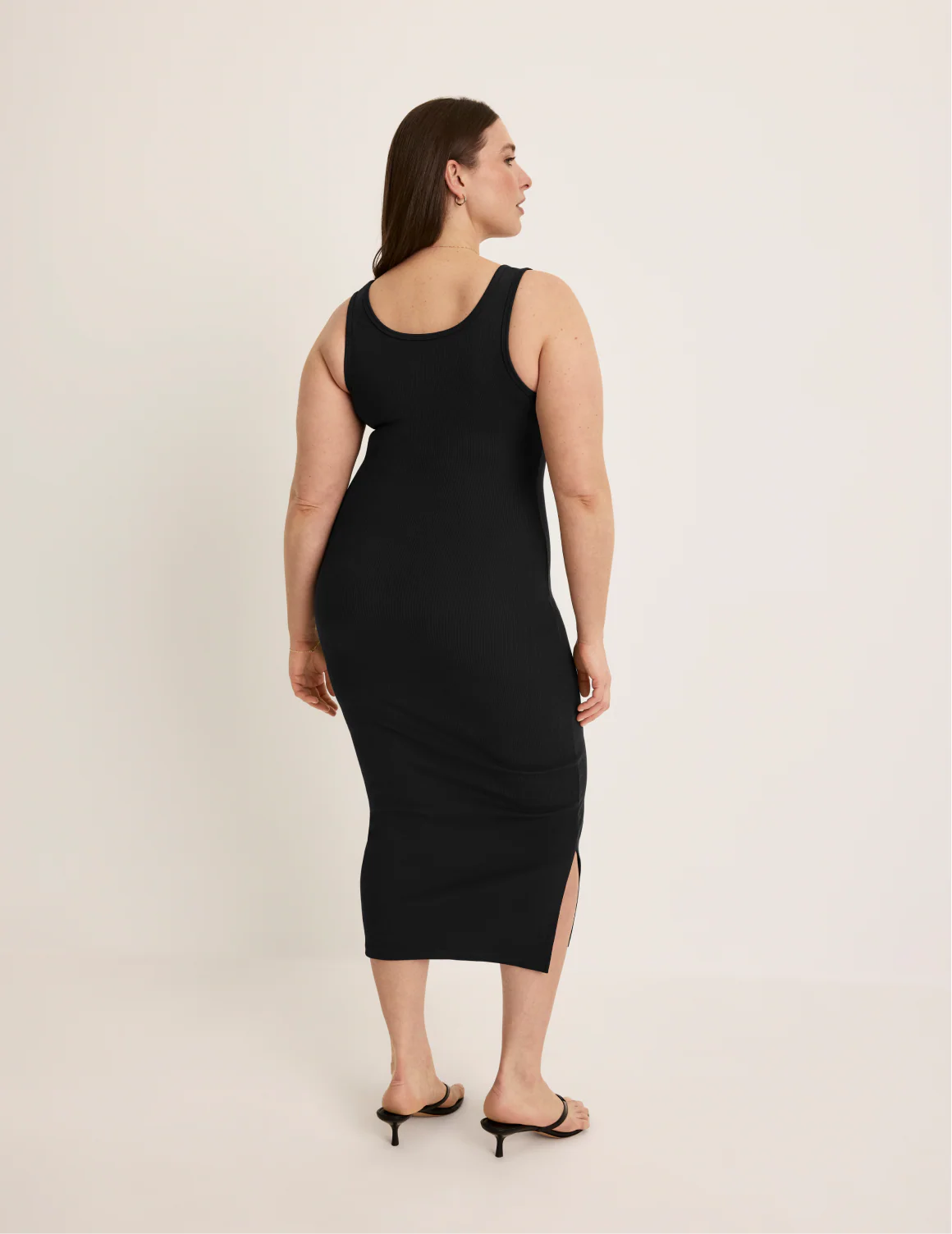SculptRib™ Cotton Tank Dress - Image 3