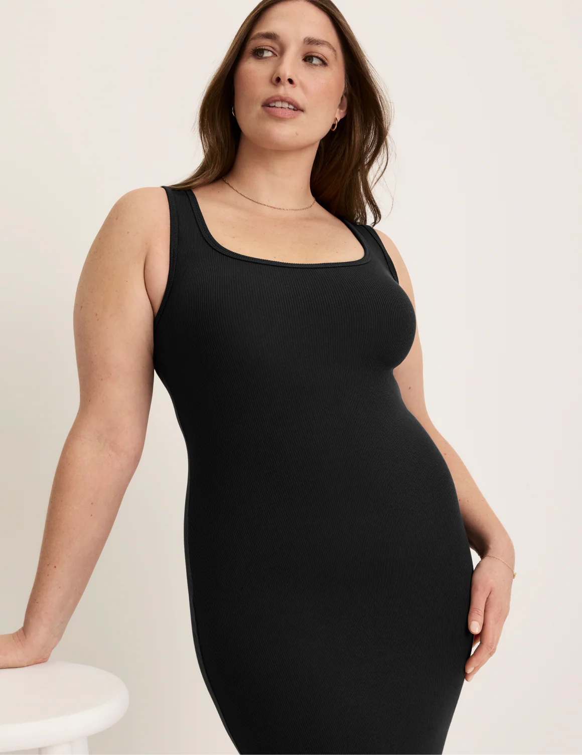 SculptRib™ Cotton Tank Dress - Image 5