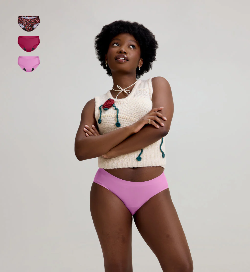 Teen Leakproof UltraThin No-Show Bikini 3-Pack - Image 34
