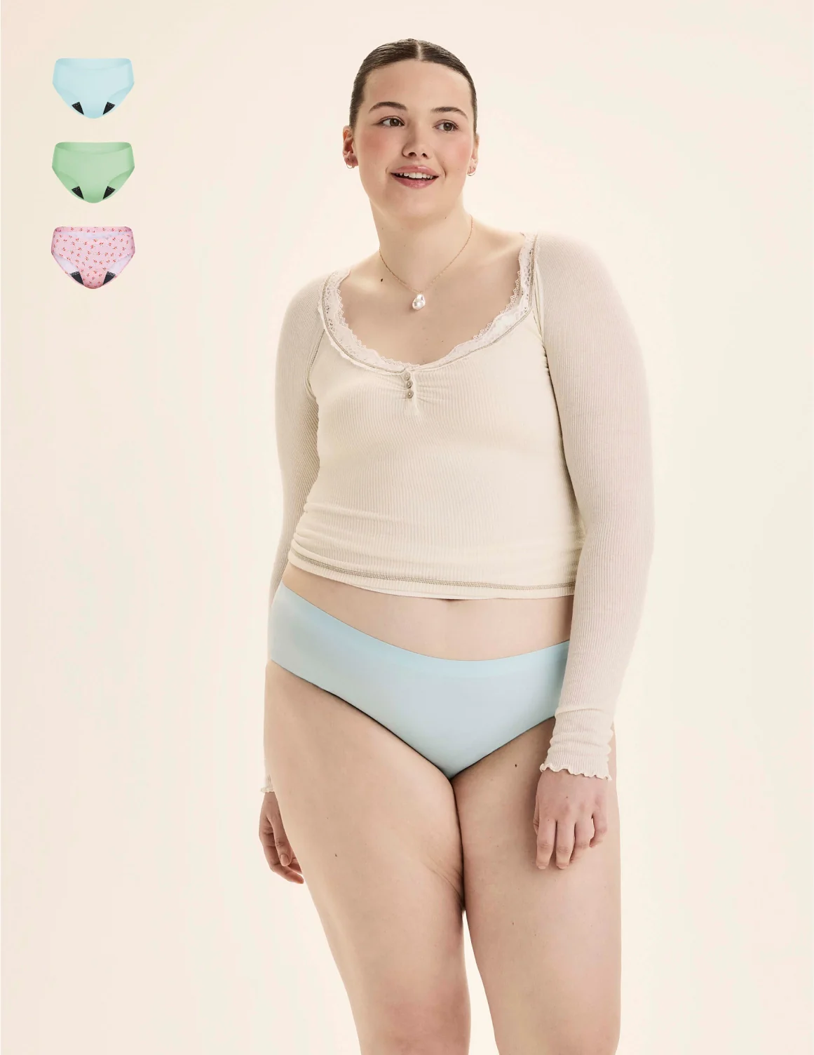 Teen Leakproof UltraThin No-Show Bikini 3-Pack - Image 58