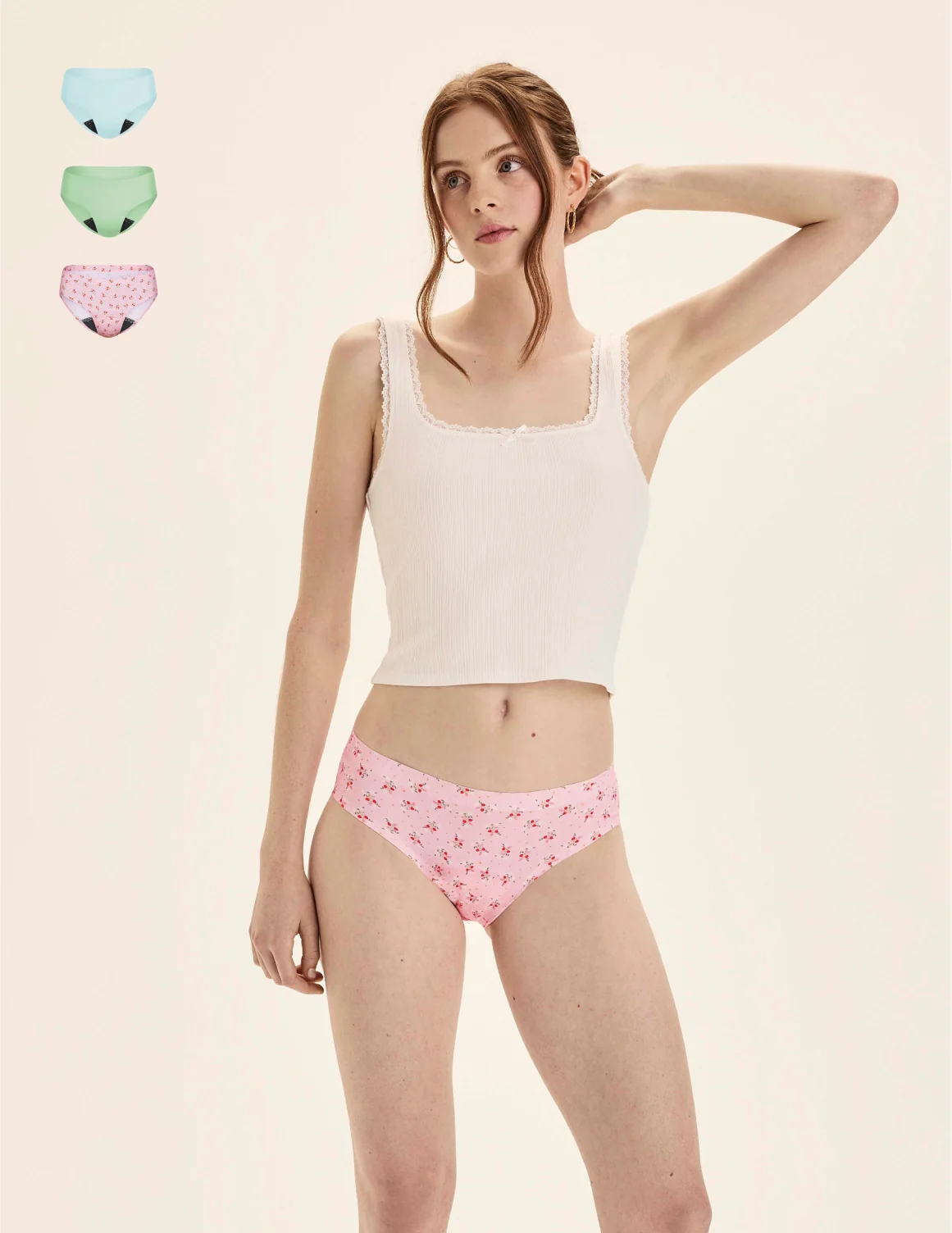 Teen Leakproof UltraThin No-Show Bikini 3-Pack - Image 59