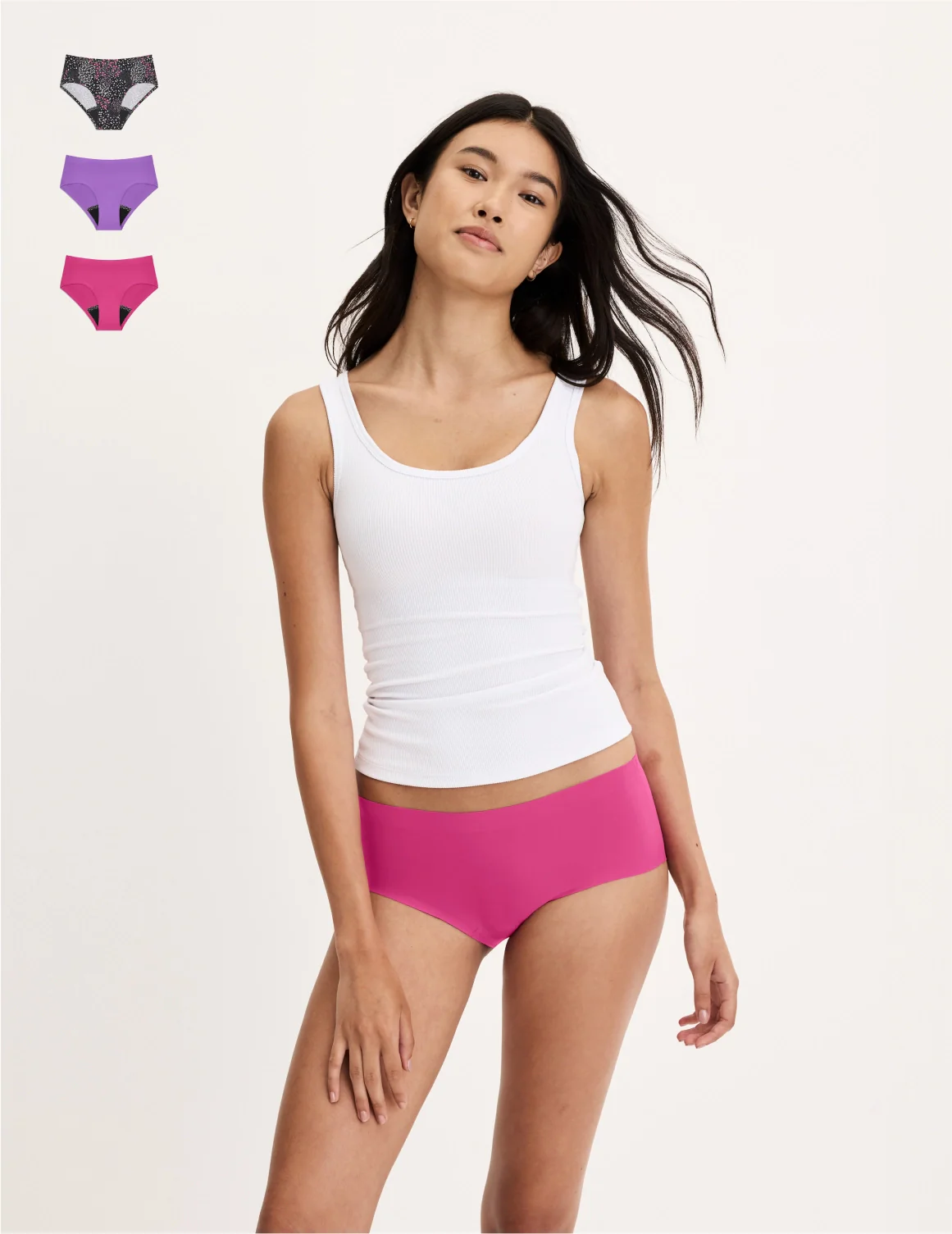 Teen Leakproof UltraThin No-Show Boyshort 3-Pack - Image 41