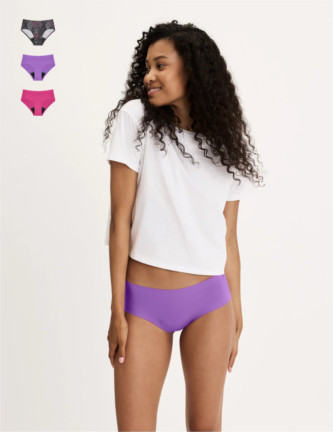 Teen Leakproof UltraThin No-Show Boyshort 3-Pack - Image 44