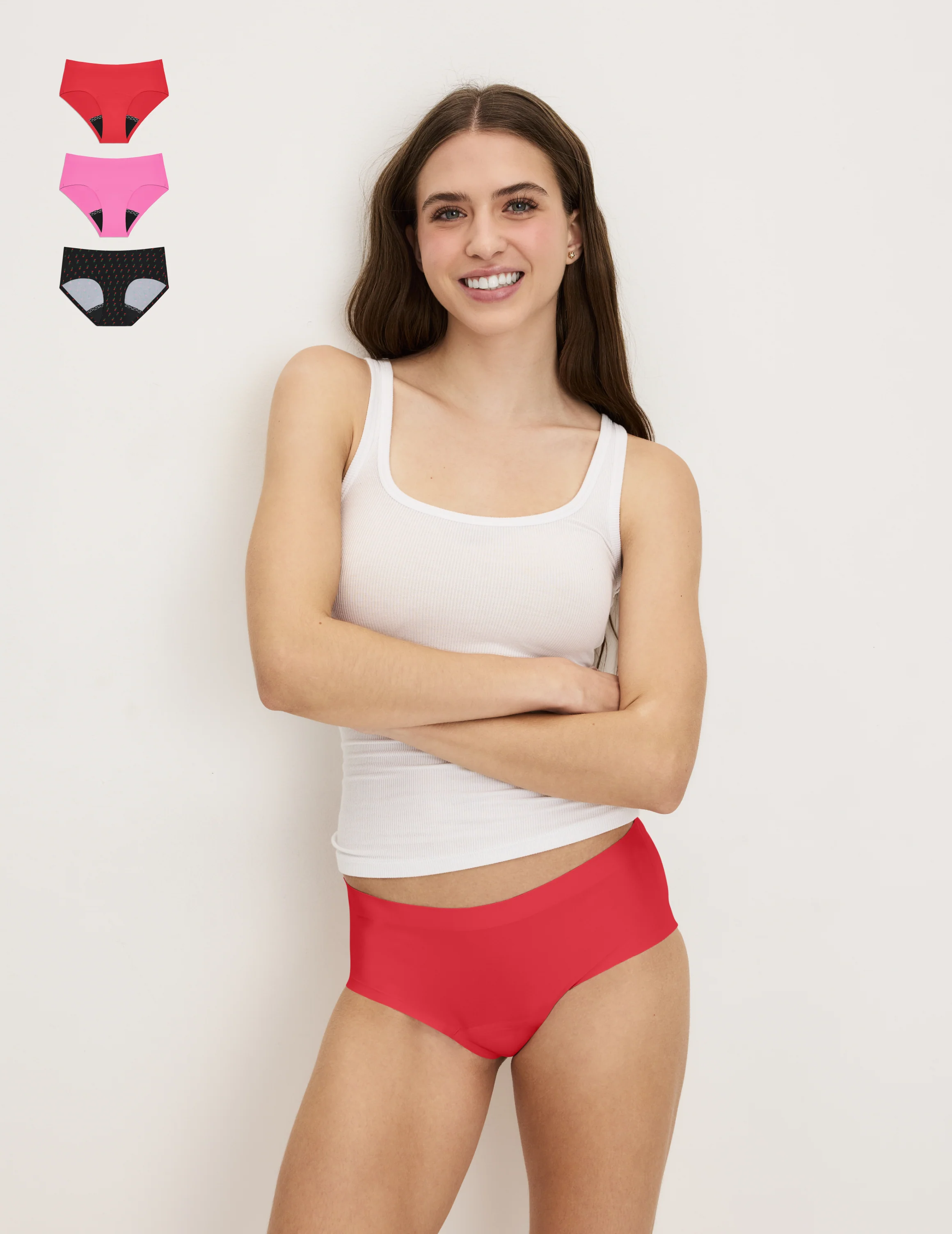 Teen Leakproof UltraThin No-Show Boyshort 3-Pack - Image 56