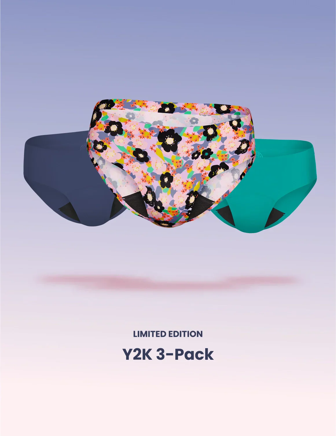 Teen Light Leakproof No-Show Bikini 3-Pack - Image 13