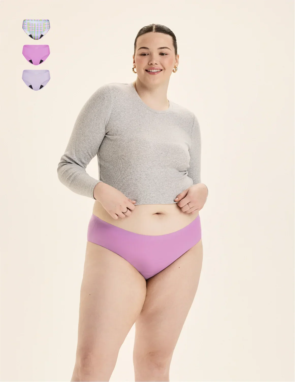 Teen Light Leakproof No-Show Bikini 3-Pack - Image 25